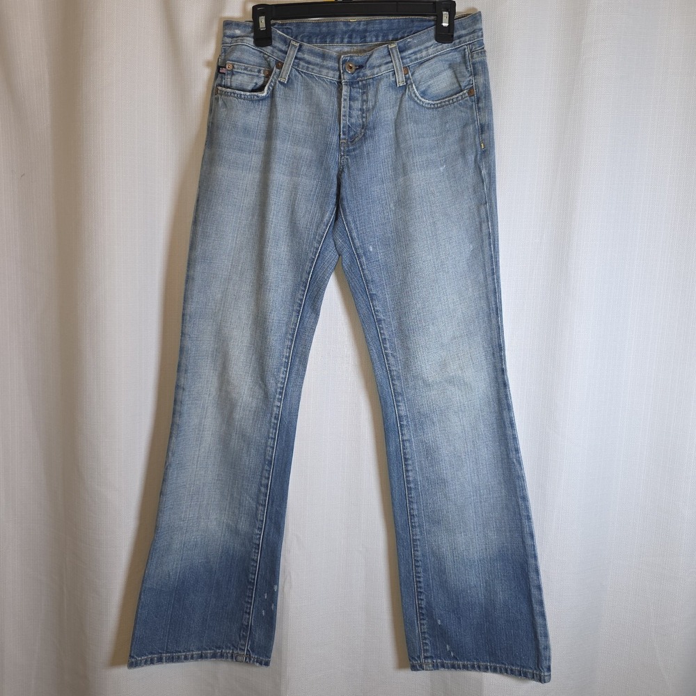 Polo Jeans Ralph Lauren Whitney Jean Low Rise Button Fly Bootcut Blue Womens 8